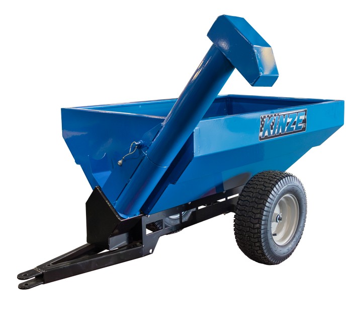 Side view, with the decorative auger raised